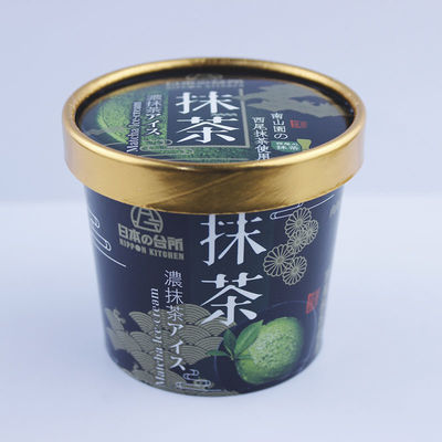 การพิมพ์ 4oz กระดาษไอศกรีมถ้วยด้วยฝา 120ml ใช้ครั้งเดียว