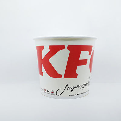 อาหารเกรดกระดาษถังกระดาษใช้ครั้งเดียว KFC ชามไก่ 64oz 85oz 130oz