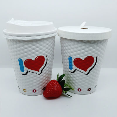 ถ้วยกระดาษรีไซเคิล 16 ออนซ์ พร้อมฝา ถ้วยกาแฟกระดาษย่อยสลาย