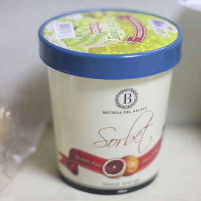 กระป๋องกระดาษไอศกรีมมิตรต่อสิ่งแวดล้อม พร้อมฝา 16oz 475ml กระป๋องโยเกิร์ตแข็ง