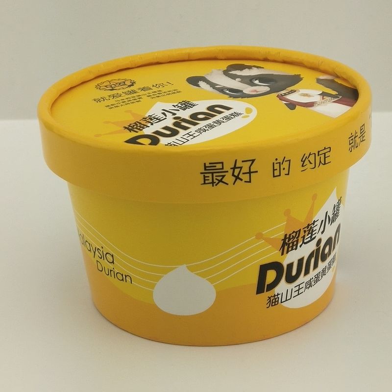 กระดาษปิด Custom พิมพ์กระดาษ ไอศกรีมถ้วย พิมพ์ถ้วยรับประทาน 8oz 250ml ถ้วยกระดาษ